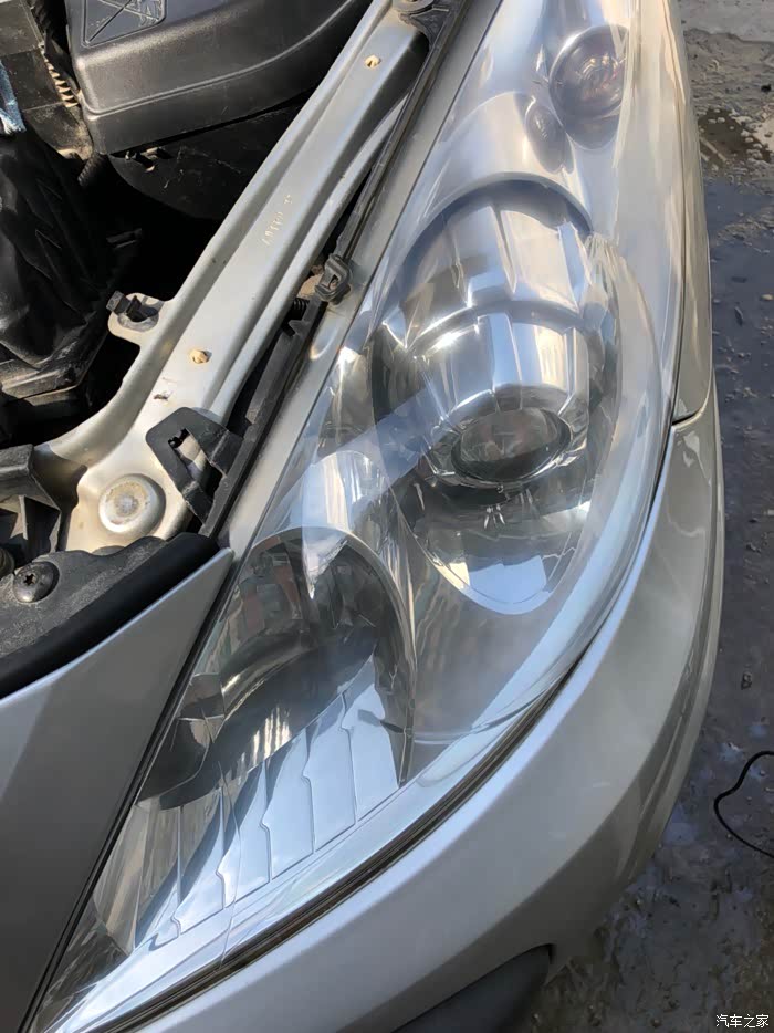 【图】今天把大灯翻新了,效果还可以!_标致307论坛_汽车之家论坛