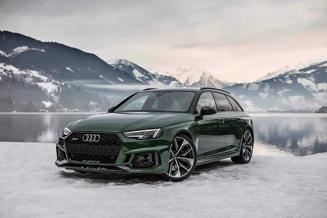 索诺玛绿.2018 奥迪rs 4 avant.