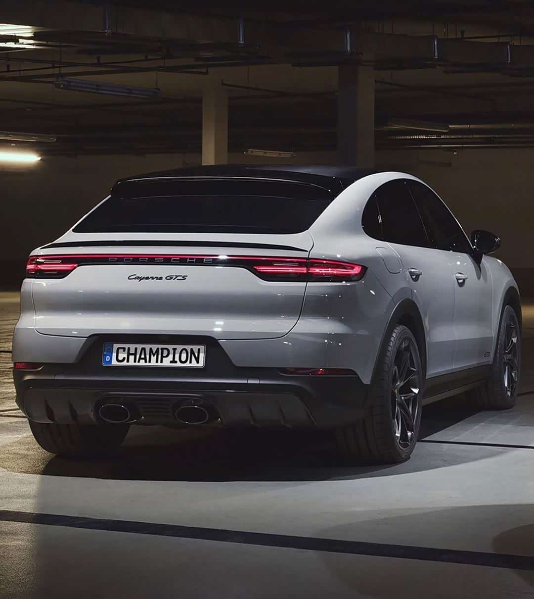 中置排气的卡宴coupe gts,真是帅到家