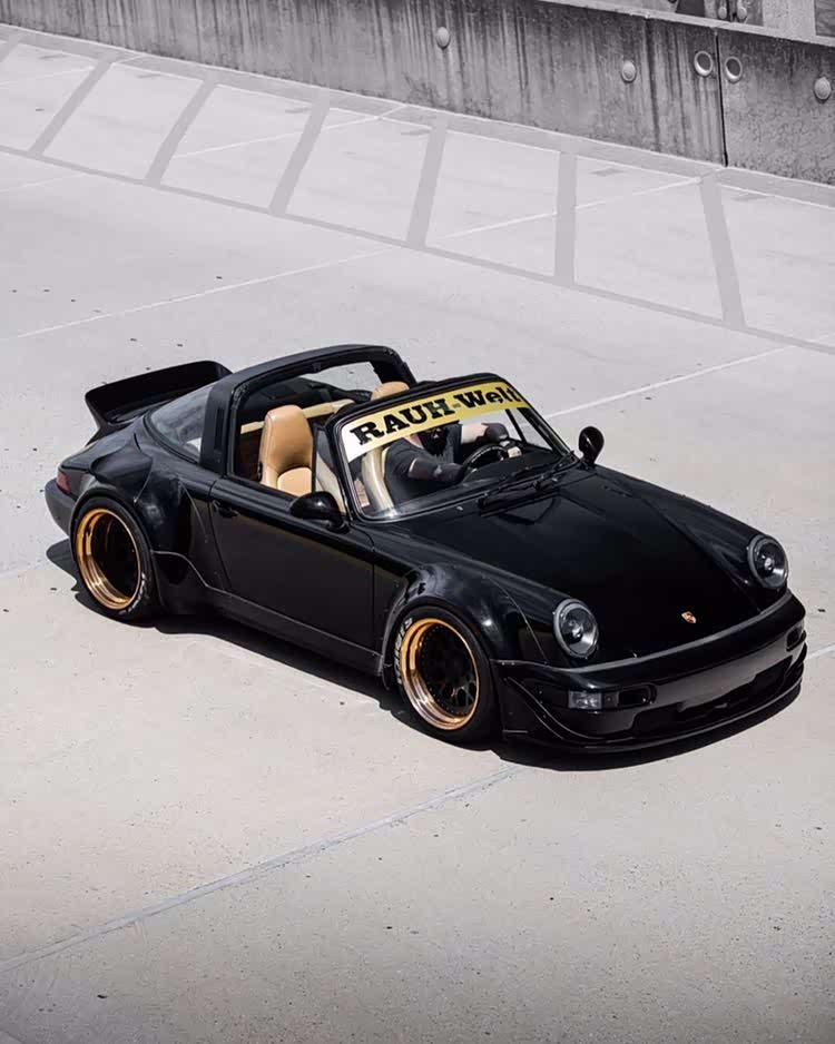 保时捷964 targa rwb,风冷改一台少一台,原装更好