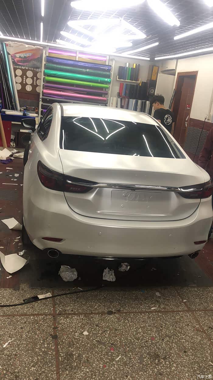 20款阿特兹电光金属白改色作业