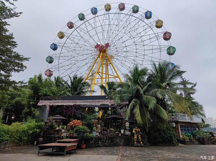 和女友打卡海口万绿园