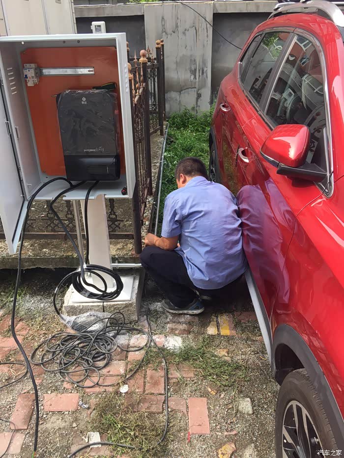 【图】安装充电桩全过程_途观l新能源论坛_汽车之家论坛