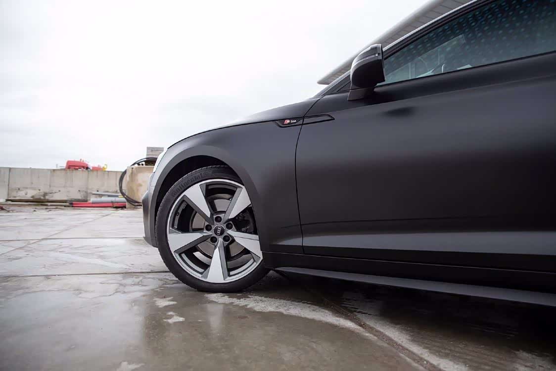 磨砂黑色奥迪 a5,黑化后帅爆了_奥迪a5论坛_手机汽车之家