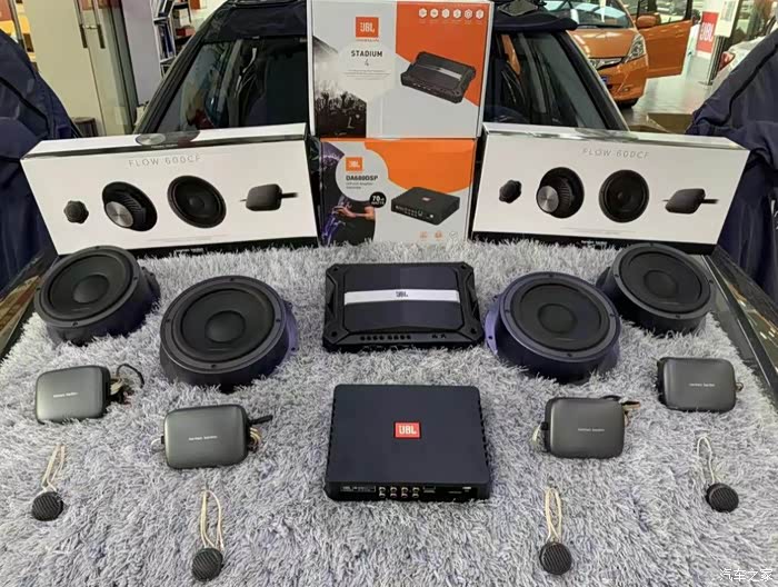 升级了哈曼卡顿汽车改装音响这才是奥迪该有的样子