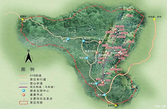 紫柏山地图图片