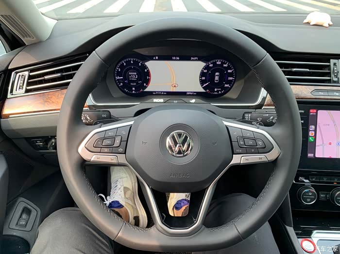 【图】换上大众新一代方向盘,手感出色_迈腾论坛_汽车之家论坛