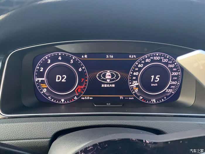 石家庄高尔夫r 7.5 升级全液晶仪表,二代胎压