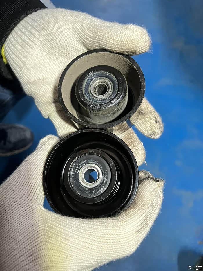 轩逸11万公里自己更换皮带和涨紧轮