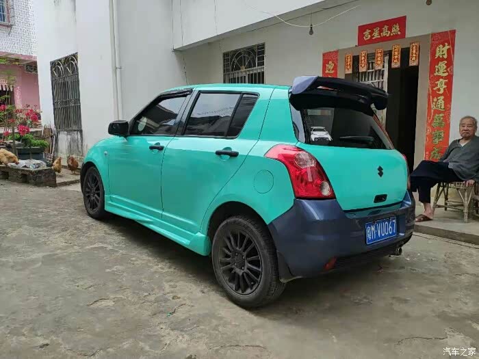 大三的我单人操作给雨燕贴全车改色膜完工(算是技术贴吧)