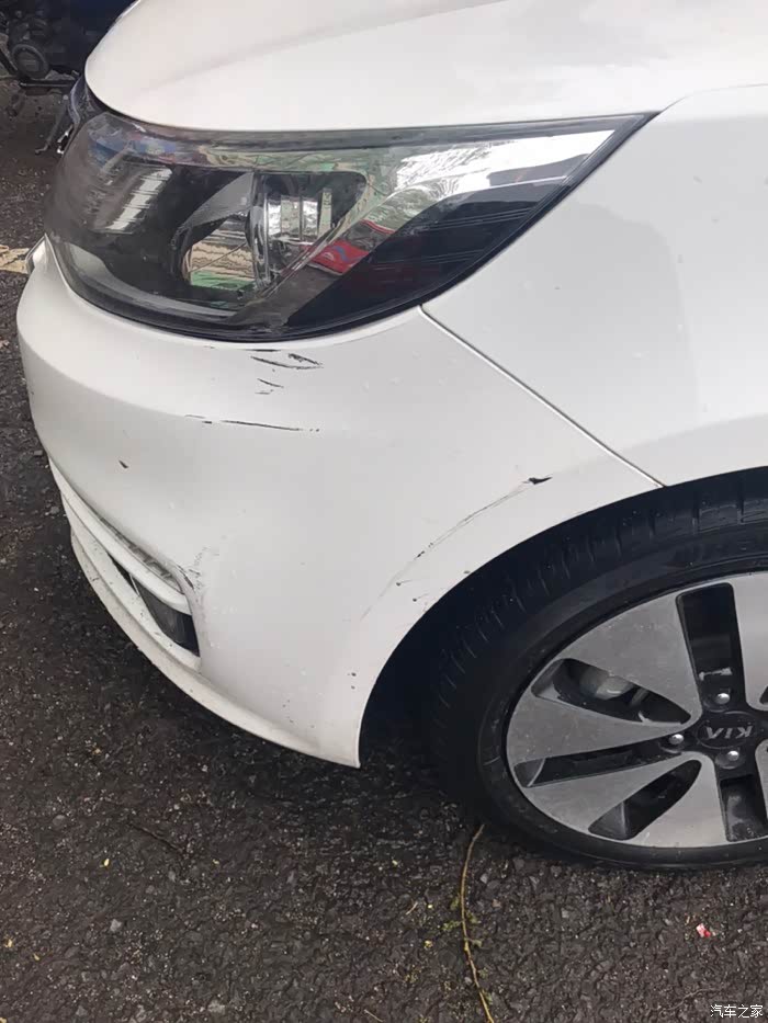 【图】直播 处理车漆划痕_起亚k2论坛_汽车之家论坛