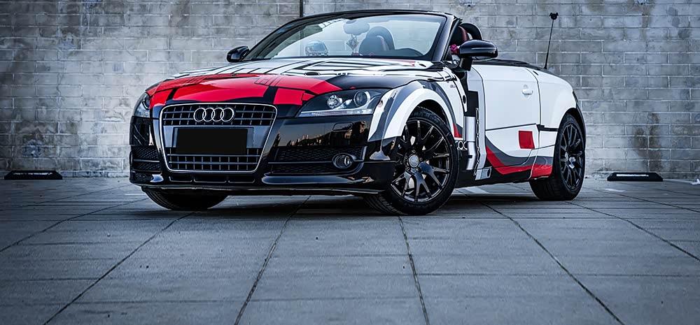 女神的爱车 奥迪tt车衣玩味十足