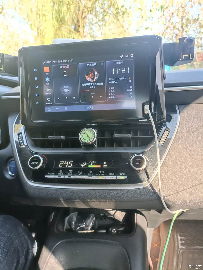 【图】汇报油耗 得瑟不换车机秒变智能大屏_雷凌论坛_汽车之家论坛