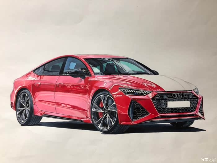 audirs7继续练习马克笔