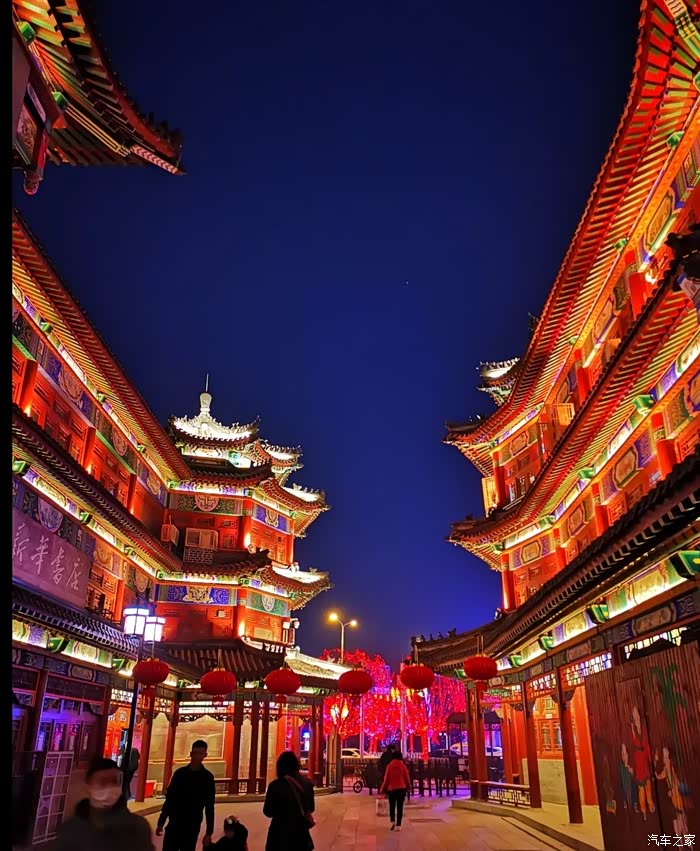 杨柳青古镇逛夜市