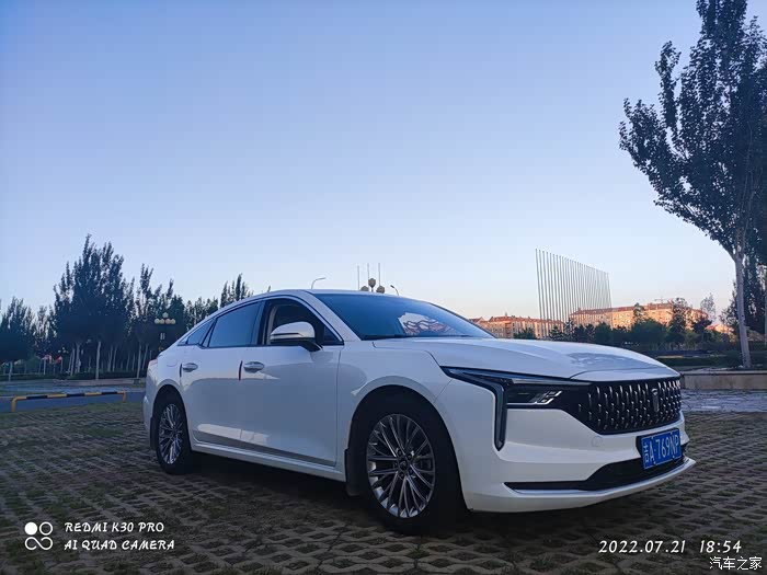 【图】实测21款奔腾b70尊享油耗-与工信部综合油耗6.