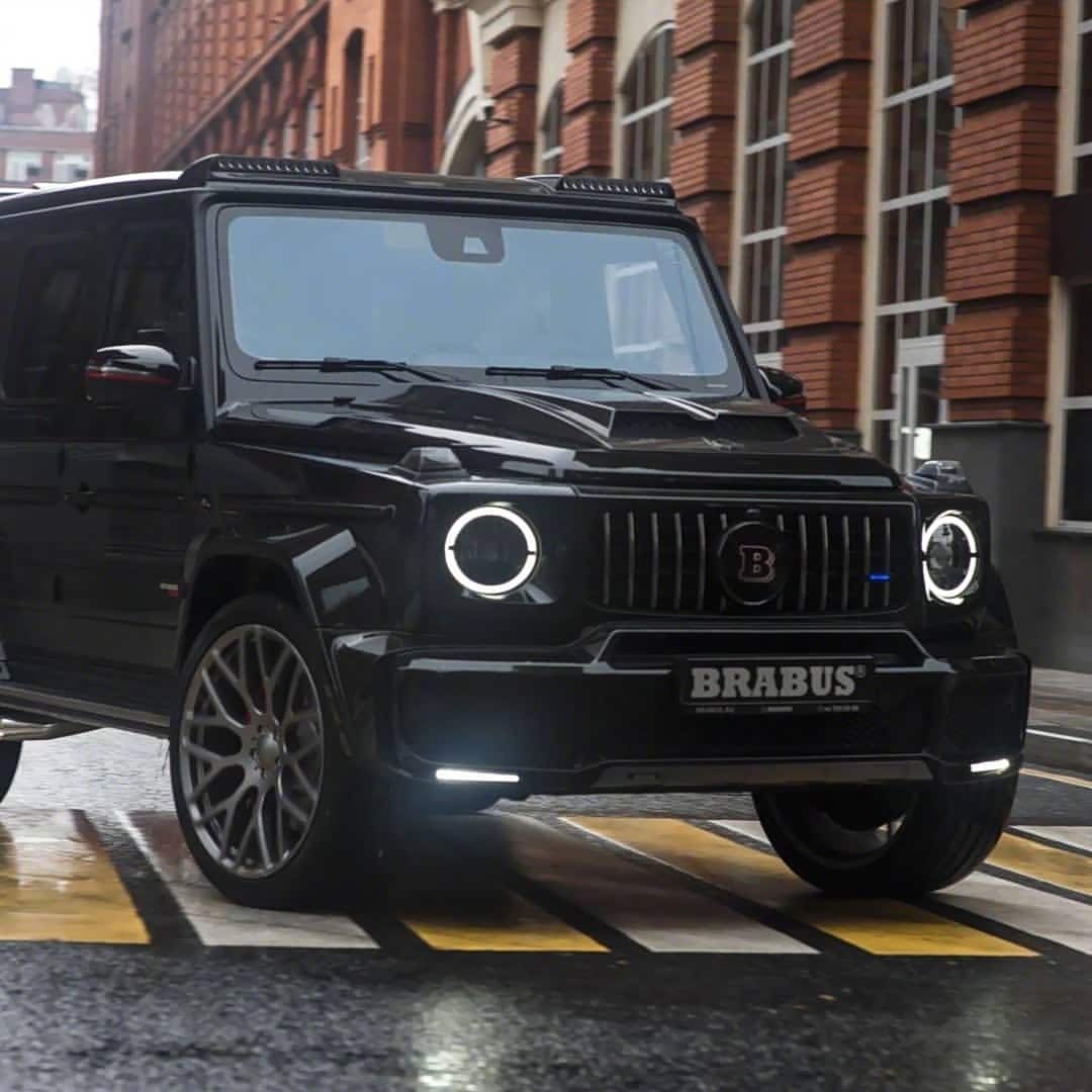 俄罗斯街头的巴博斯奔驰g级黑匣子!太正了!