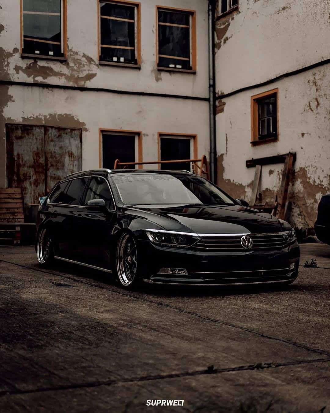 黑色涂装的passat瓦罐蔚揽低趴的姿态真美