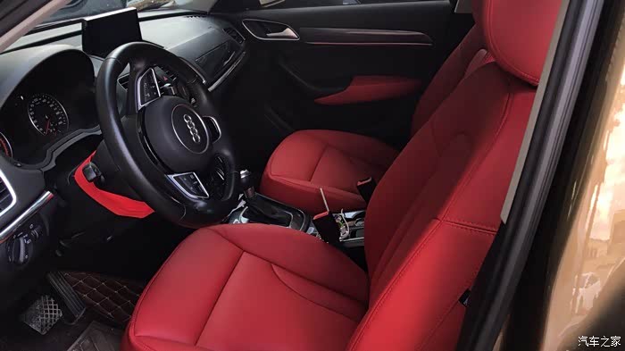 【图】两年时尚小改内饰外观小改心得,19寸轮毂 更新骚红内饰_奥迪q3