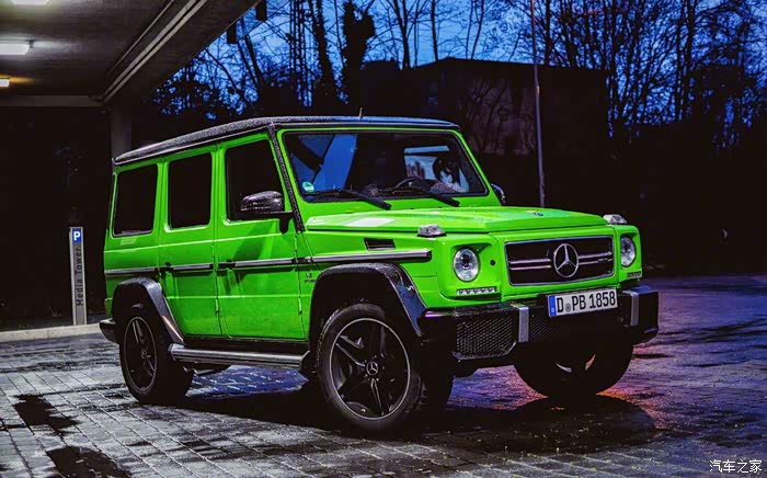 绿色的奔驰大g,太漂亮了