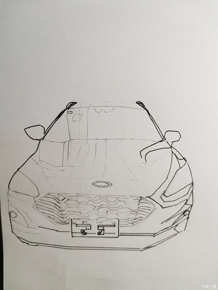【图】汽车手绘#进无止境,福特锐际_汽车插画论坛_汽车之家论坛