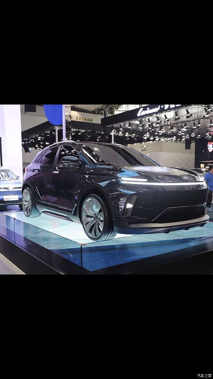 威马ex5-z曜石精英特别款车型采用了全黑色的涂装设计