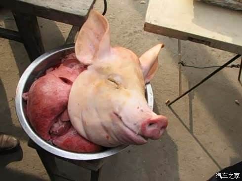 猪头猪下货很抢手,般集很少买到,应为猪杀,就有人闻风而来,没等到集市