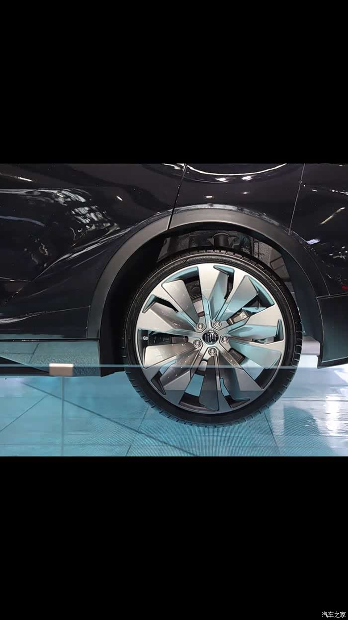 威马ex5-z曜石精英特别款车型采用了全黑色的涂装设计