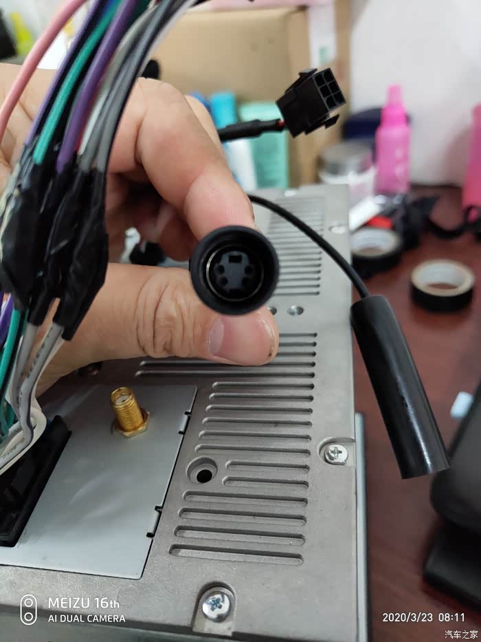 ca6127-v5倒车影像接线