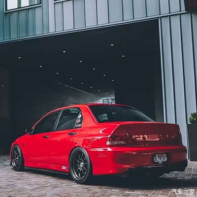 三菱evolution8,红色街霸evo超帅