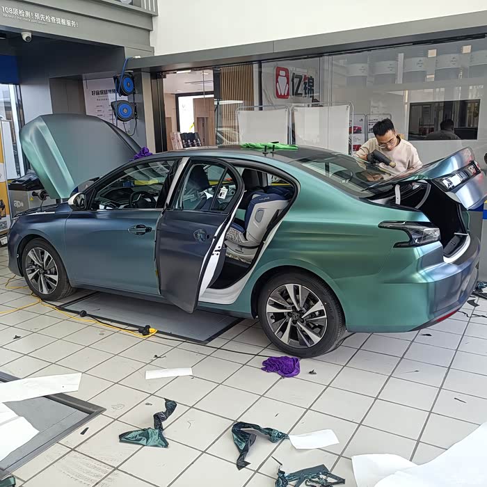 22款新408改色极光绿_标致408论坛_汽车之家论坛