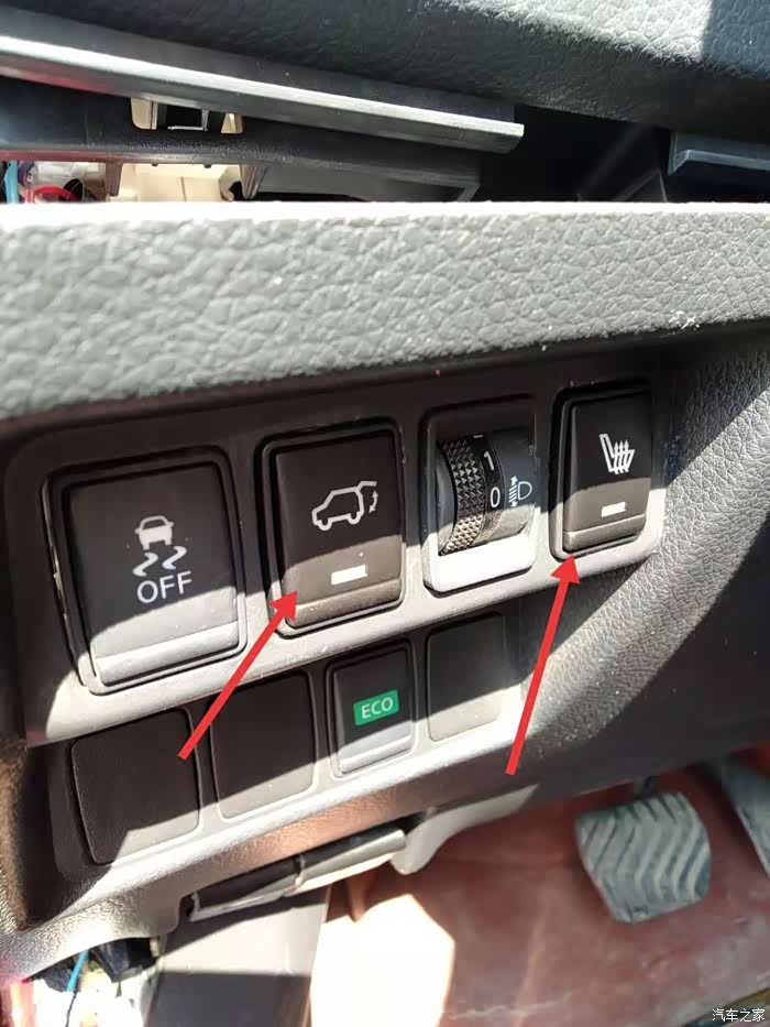 新逍客加装后备箱室内开关