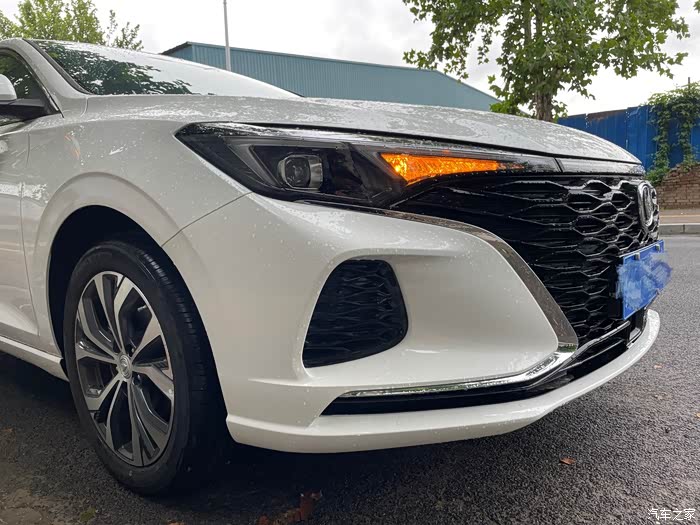 一场及时雨过后白色逸动plus更有魅力