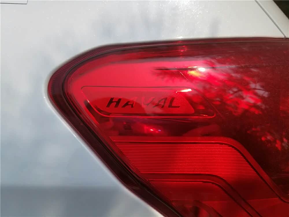 车尾灯上的红色车标.细节好评.