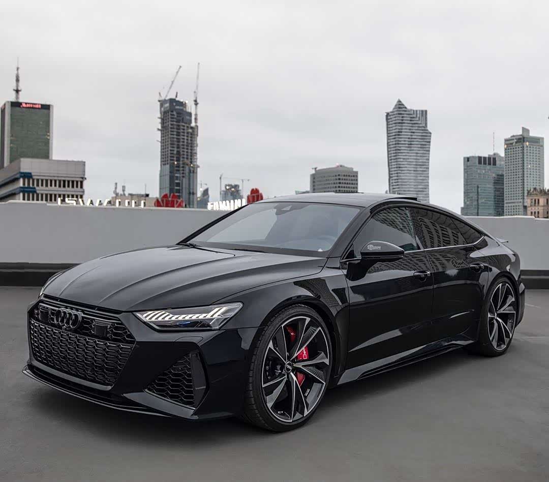 audi rs7 sportback黑帅黑帅的