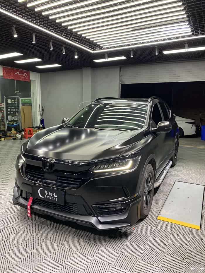 粤皓社皓影改装电光黑贴膜分享案例