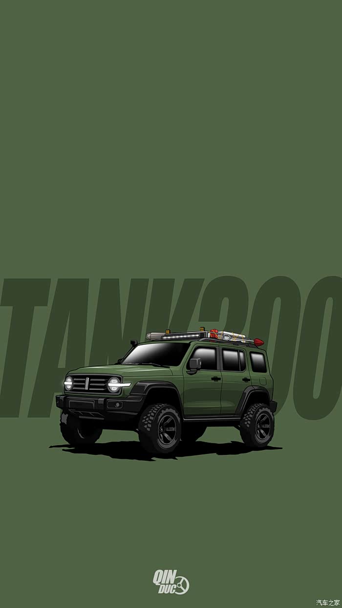 坦克300漫画越野车大改造哪一款是你的最爱呢附送插画手机壁纸