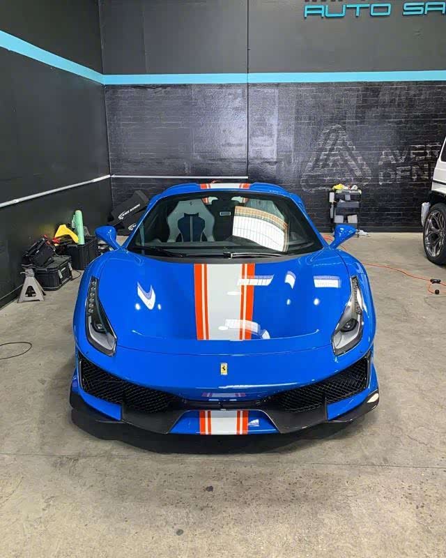 【图】漂亮的蓝色488pista spider_法拉利论坛_汽车之家论坛