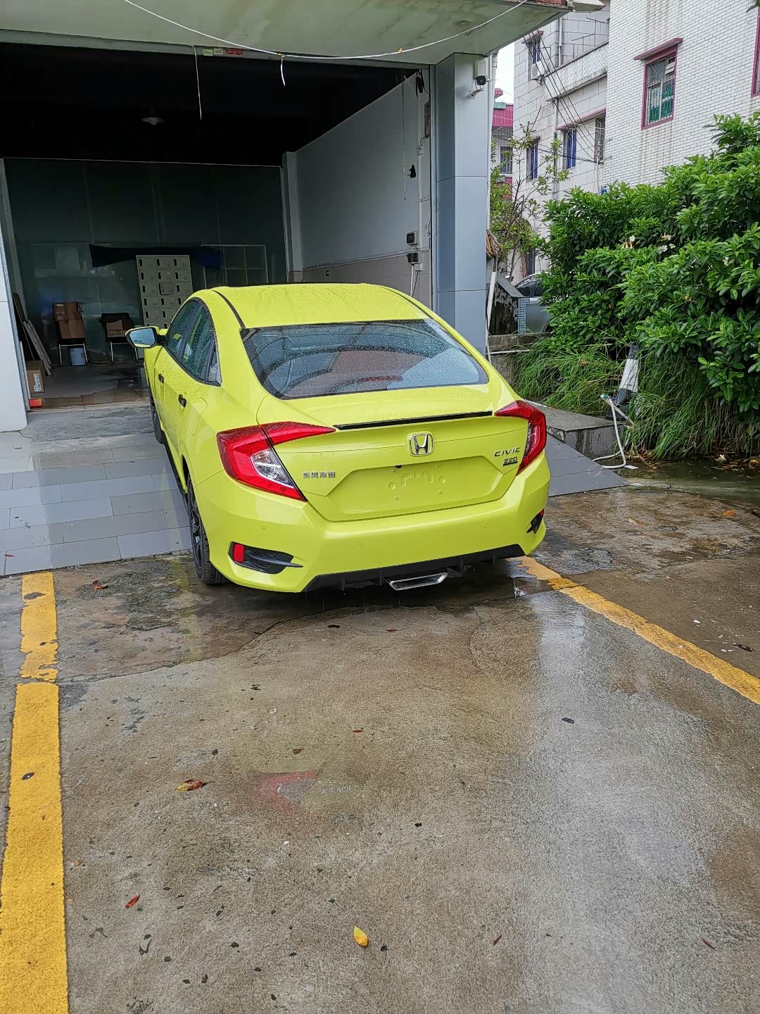 喜提19款思域燃动版闪烈黄定位江门鹤山