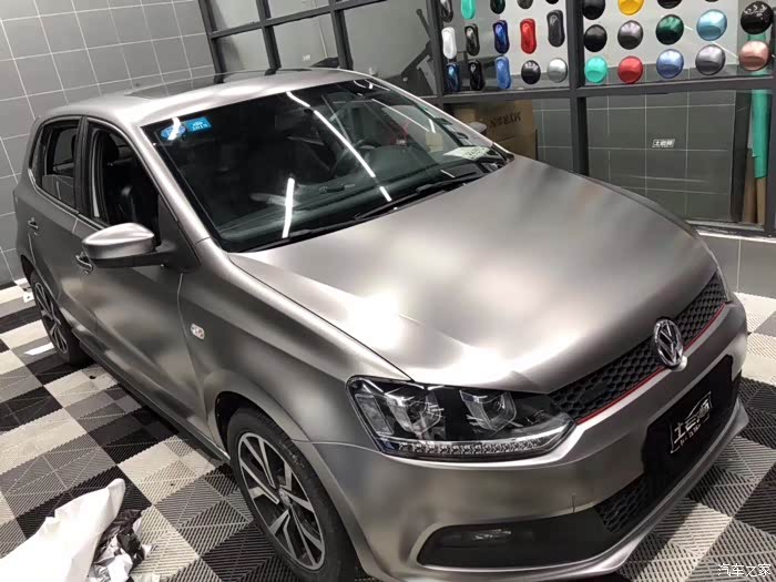 重庆大众polo电光钛灰改色膜