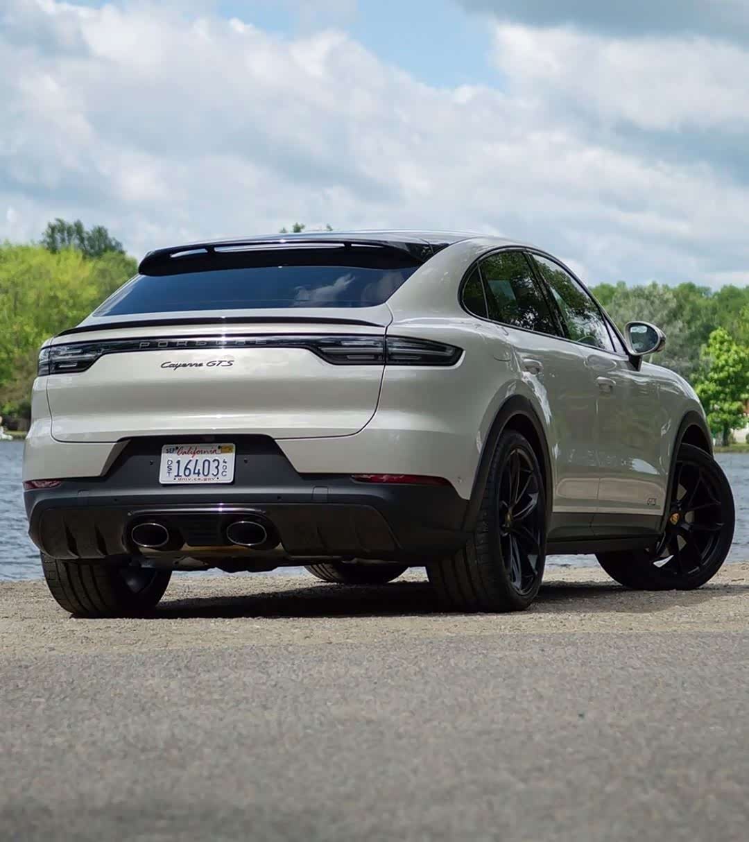 中置排气的卡宴coupe gts,真是帅到家