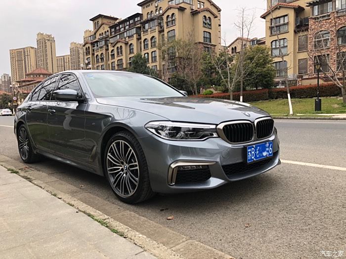 【图】提车 530i石青色 微改m550i狼牙三件套