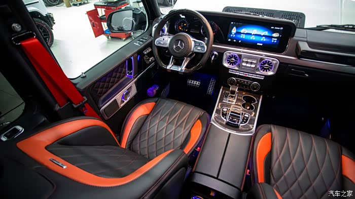 g改成了最新款的先行版红黑内饰,不要错过_奔驰g级论坛_汽车之家论坛