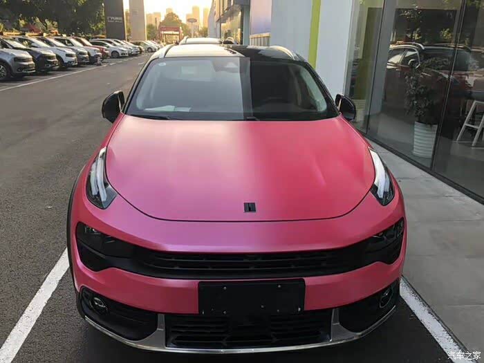 领克02改粉红色贴膜请教