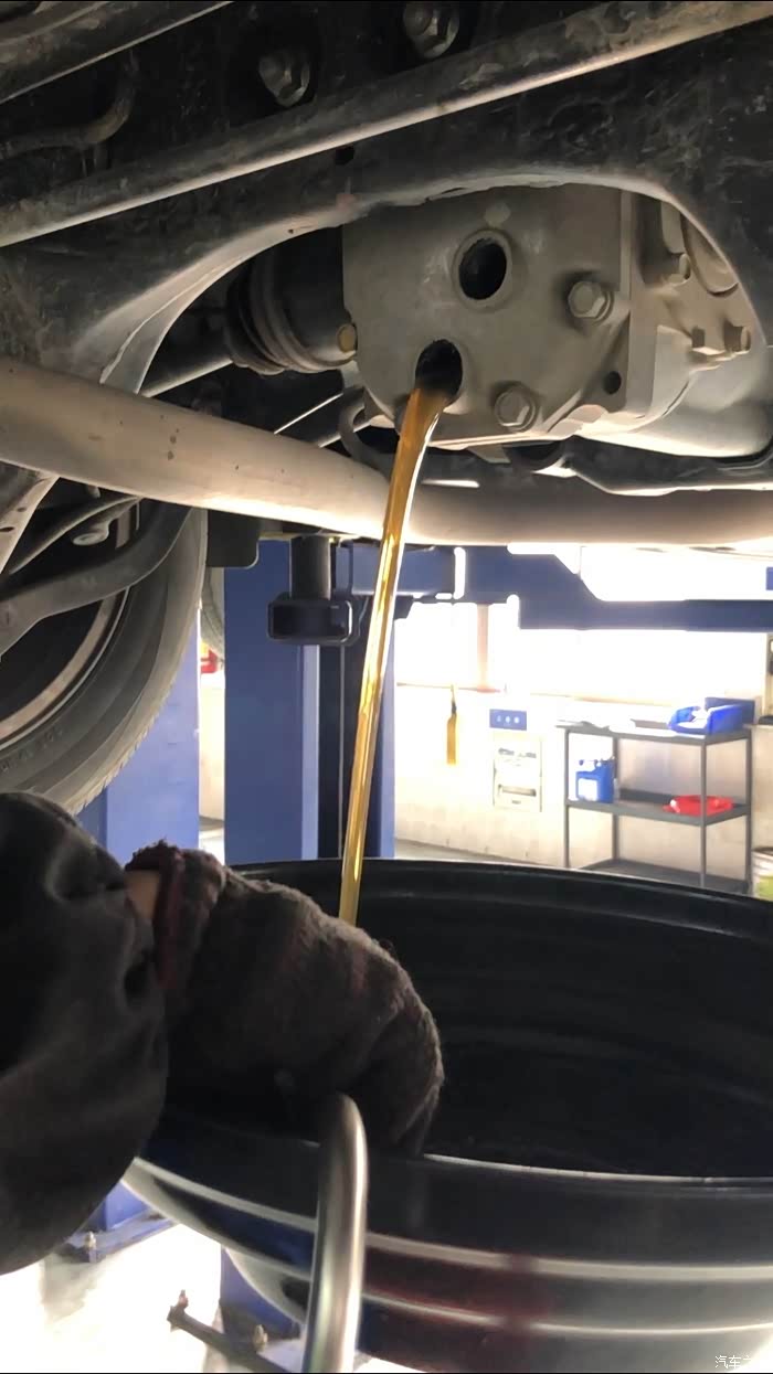 53500公里,更换前后差速器油