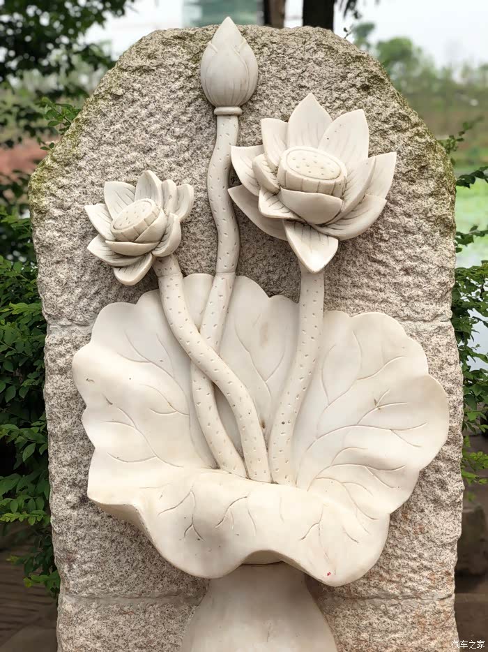 石刻的莲花