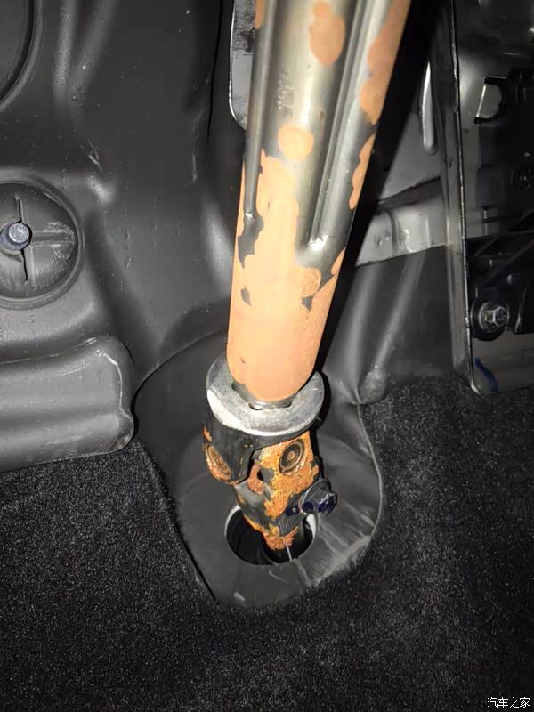 02转向柱大面积生锈!求解决办法!