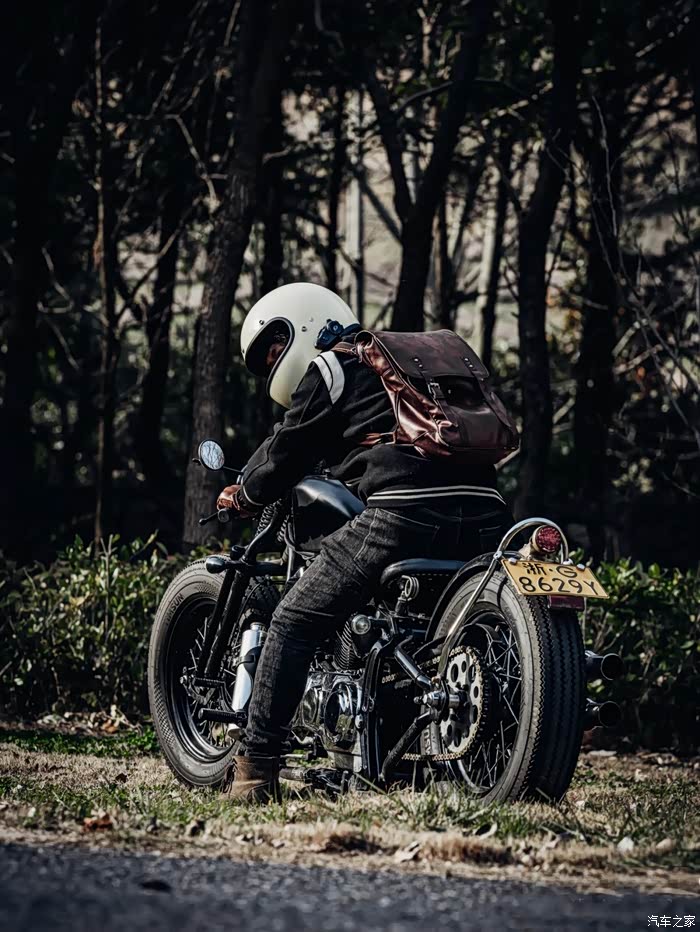 【图】#家家铁骑#【不止画车】手绘复古机车~柴特博格v250_摩托车论坛