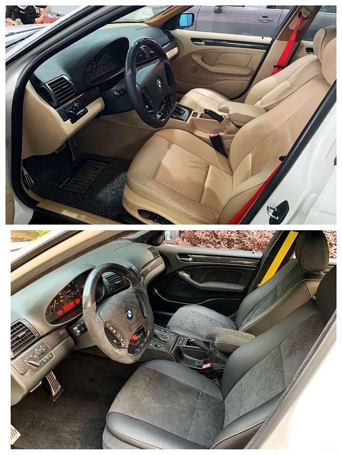 经典永恒宝马e46325i翻新加内饰改装