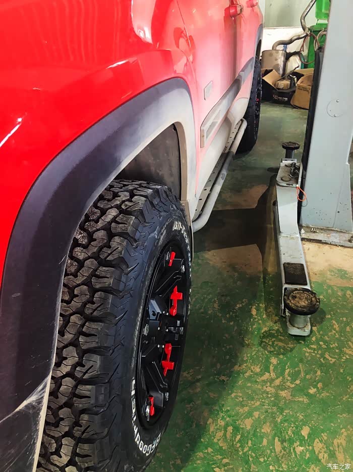 【图】全能小侠改轮胎轮毂作业_自由侠论坛_汽车之家论坛